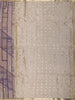 Dusty Purple Geometric Printed Design Tussar Silk Saree with Zari Border