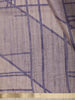 Dusty Purple Geometric Printed Design Tussar Silk Saree with Zari Border