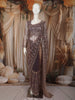 Dusty Purple Heavy Sequins Embroidered Design Net Party Wear Saree with Matching Blouse