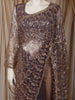 Dusty Purple Heavy Sequins Embroidered Design Net Party Wear Saree with Matching Blouse