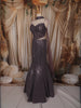 Dusty Purple Heavy Sequins and Beads Embroidered Design Mermaid Net Lehenga with Choker Dupatta