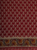 Dusty Red Ikat Printed Design Karishma Cotton Saree