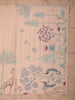 Dusty Rose Animal and Birds Motif Design Tussar Saree with Floral Border