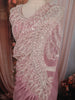 Dusty Rose Beads Emroidered Design Satin Ready to Wear Draped Saree