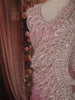 Dusty Rose Beads Emroidered Design Satin Ready to Wear Draped Saree