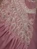 Dusty Rose Beads Emroidered Design Satin Ready to Wear Draped Saree