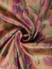 Dusty Rose Floral Design Tissue Silk Saree
