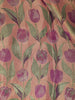 Dusty Rose Floral Design Tissue Silk Saree