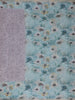 Dusty Rose Floral Design Tussar Silk Saree - Diadem