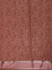 Dusty Rose Floral Design Tussar Silk Saree
