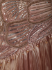 Dusty Rose Gold Heavy Sequins and Beads Embroidered Design Mermaid Tissue Party Lehenga
