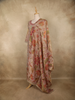 Dusty Rose Mauve Floral Zari Embroidered Design Tissue Silk Palazzo Suit with Dupatta