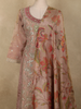Dusty Rose Mauve Floral Zari Embroidered Design Tissue Silk Palazzo Suit with Dupatta