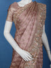 Dusty Rose Paisley Design Banarasi Silk Saree - Diadem