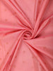 Dusty Rose Pink Butta Zari Woven Design Art Silk Fancy Wear Saree with Contrast Border