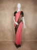 Dusty Rose Pink Butta Zari Woven Design Art Silk Fancy Wear Saree with Contrast Border