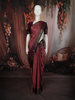 Dusty Rose Pink Butta Zari Woven Design Pure Kanchipuram Silk Saree with Contrast Zari Border