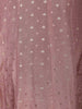 Dusty Rose Pink Dotted Design Silk Salwar Suit - Diadem