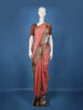 Dusty Rose Pink Embellished Design Semi Tissue Saree
