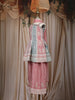 Dusty Rose Pink Embroidered Design Georgette Kids Palazzo Suit