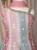 Dusty Rose Pink Embroidered Design Georgette Kids Palazzo Suit