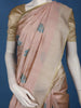 Dusty Rose Pink Floral Butta Design Semi Tussar Silk Saree