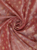 Dusty Rose Pink Floral Designed Banarasi Silk Saree