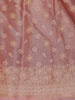 Dusty Rose Pink Floral Designed Banarasi Silk Saree