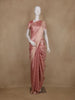 Dusty Rose Pink Floral Designed Banarasi Silk Saree