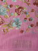 Dusty Rose Pink Floral Printed Design Mixed Cotton Saree