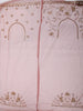 Dusty Rose Pink Floral Vine Sequins and  Beads Embroidered Design Net Party Wear Saree with Designer Border