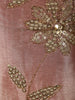 Dusty Rose Pink Floral Vine Sequins and Beads Embroidered Design Tissue Silk Party Wear Salwar Suit