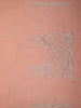Dusty Rose Pink Floral Vine Zari Embroidered Design Georgette Fancy Saree with Scalloped Border