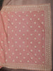 Dusty Rose Pink Floral Vine Zari Embroidered Design Georgette Saree with Matching Grand Dupatta