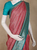 Dusty Rose Pink Floral Zari Woven Design Art Silk Fancy Wear Saree with Contrast Border