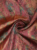 Dusty Rose Pink Floral Zari Woven Design Pure Kanchipuram Silk Saree with Contrast Border