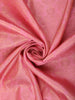 Dusty Rose Pink Floral Zari Woven Design Pure Kanchipuram Silk Saree with Contrast Zari Border