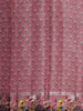 Dusty Rose Pink Floral Zari Woven Design Soft Silk Festive Saree with Floral Border