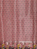 Dusty Rose Pink Floral Zari Woven Design Soft Silk Festive Saree with Floral Border