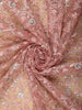 Dusty Rose Pink Floral sequins and Thread Embroidered Design Net Designer Saree with Designer Border