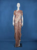 Dusty Rose Pink Geometric Design Semi Tussar Saree