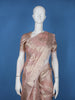 Dusty Rose Pink Geometric Design Semi Tussar Saree
