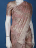 Dusty Rose Pink Geometric Design Semi Tussar Saree