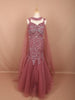 Dusty Rose Pink Heavy Sequins and Stone Embellished Design Net Mermaid Party Wear Lehenga with Matching Choker Dupatta