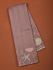 Dusty Rose Pink Mini Checked Zari Woven Design Semi Tussar Saree with Motif Border