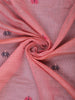 Dusty Rose Pink Motif Design Pure Cotton Saree