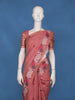 Dusty Rose Pink Motif Design Pure Cotton Saree
