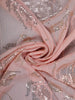Dusty Rose Pink Sequins Embroidered Georgette Saree