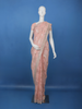 Dusty Rose Pink Sequins Embroidered Georgette Saree