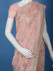 Dusty Rose Pink Sequins Embroidered Georgette Saree
